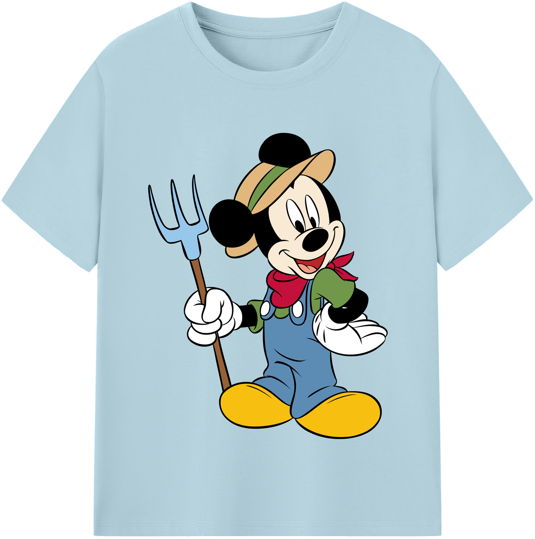 （画像用） ミッキーマウス Mickey Mouse 綿100％半袖Tシャツ（フロントプリント）
